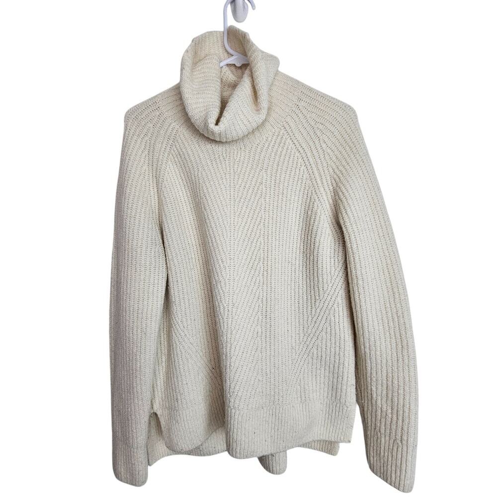 Madewell Womens Wool Blend Turtleneck Sweater M Knit Minimalist Preppy Classic